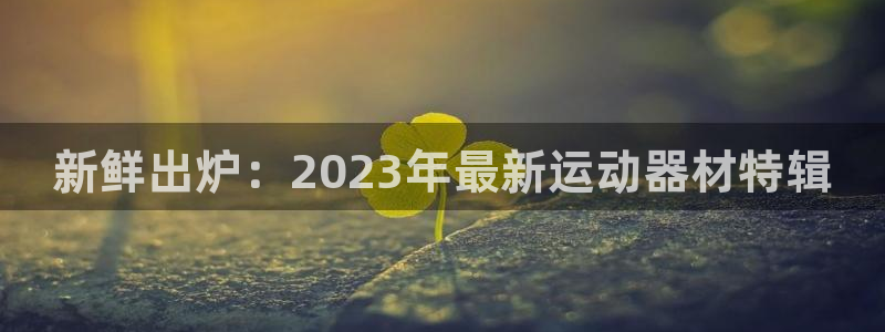 意昂体育4招商：新鲜出炉：2023年最新运动器材特辑
