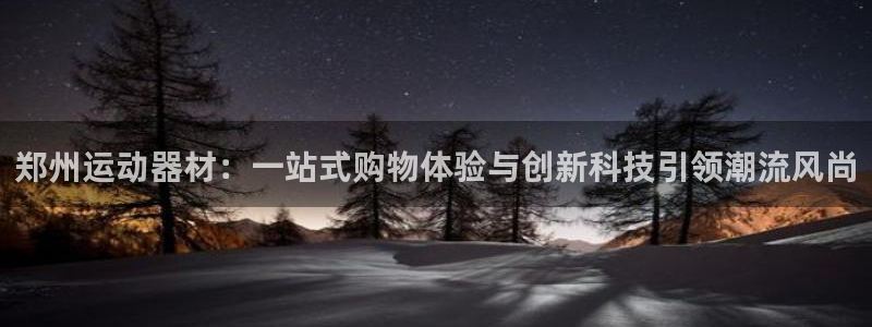 意昂4娱乐40996：郑州运动器材：一站式购物体验与