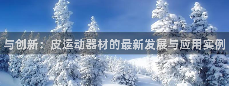 意昂体育4平台注册要钱吗：与创新：皮运动器材的最新发展与应用