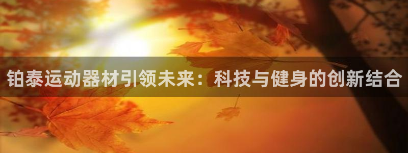 意昂体育4平台注册要钱吗：铂泰运动器材引领未来：科技