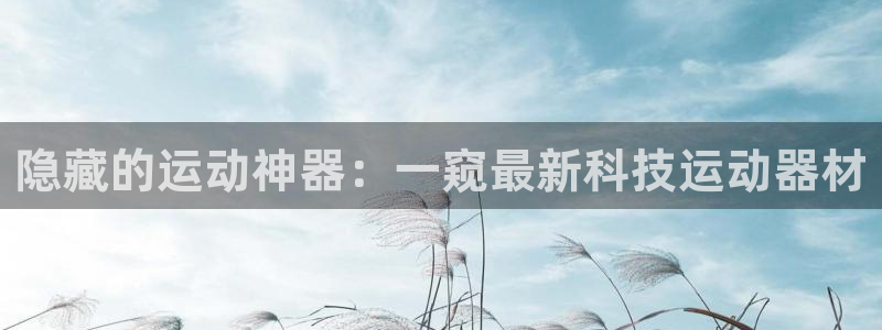意昂体育4招商电话：隐藏的运动神器：一窥最新科技运动器材