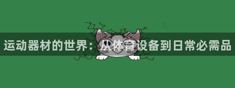 意昂4娱乐是那个系列的台子：运动器材的世界：从体育设备到日常